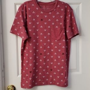 Pug Print Pocket Tee